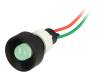 LG-D10-24AC/DC Индикат.лампа: LED; вогнутый; 24ВDC; 24ВAC; Отв: O13мм; IP40