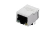 TMJ0011BBNL Industrial Connector, 10/100 Base-T, RJ45, Socket, Right Angle, Ports - 1, Contacts - 8