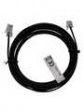 RND 765-00123 Telephone Cable, RJ11 Plug - RJ45 Plug, Flat, 2m, Black
