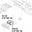 VACUUM FILTERS FOR WR3M / WR2, 3/PK [3 шт] Вакуумный фильтр 3 шт.