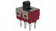 RND 210-00588 Miniature Slide Switch, 2CO, ON-ON, PCB Pins