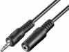 CABLE-403/3.5-5 Кабель; гнездо Jack 3,5 мм, вилка Jack 3,5 мм; 5м