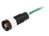 LO-D5-24AC/DC, Индикат.лампа: LED; вогнутый; 24ВDC; 24ВAC; Отв: O11мм; IP40, POLAM-ELTA