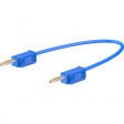 LK 205 007CM BLUE Test lead diam. 2 mm Blue 7.5 cm 0.5 mm2 CAT I