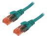 DK-1612-020/G Patch cord; U/UTP; 6; многопров; CCA; ПВХ; зеленый; 2м
