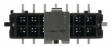 43045-1419 Pin header dual row SMD 2x7P