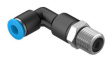 QSLL-1/4-6 Push-In L-Fitting, Long, 64.3mm, Compressed Air, QS
