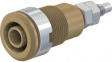 49.7043-27 Safety Socket diam.4mm Brown 32A 1kV Nickel-Plated