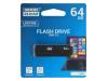UEG2-0640K0R11 Флешка; USB 2.0; 64ГБ; черный; Считывание:20МБ/с; Запись:5МБ/с