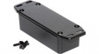 1590AFLBK Die Cast Enclosure Flanged Lid, 39 x 93 x 27 mm, Black, IP54, 1590