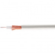 RG 59 B/U WHITE Coaxial cable   1 x0.58 mm Steel wire, copper plated (StCu)