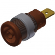 SEB 2620 F6,3 BRAUN / BROWN Safety socket diam. 4 mm Brown CAT III