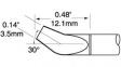 PTC-7FB1235R Soldering cartridge Bent, Blade 3.5mm