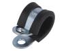 LKD11515 Хомуты; Oпетли: 15мм; W: 15мм; сталь; Материал корпуса: EPDM; W1