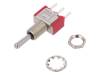 7105SYCQE Переключатель: тумблер; Положения: 3; SP3T; (ON)-OFF-(ON); IP40