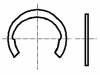 1292056 Стопорное кольцо; пружинная сталь; Диам.вала: 3мм; BN: 831