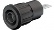23.3160-21 Safety Socket 4mm Black 24A 1kV Nickel-Plated