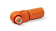 SLPPA25BSO 5.7mm Cable Plug, Receptacle, 1 Poles, 3AWG, 120A, Orange