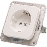 E18 306 87 00, Wall outlets, insets 82 x 82 x 50 mm 16 A F (CEE 7/4) White, SCHNEIDER ELECTRIC