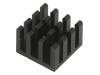 ICK BGA 15 X 15 X 10, Радиатор: штампованный; черный; L:15мм; W:15мм; H:10мм; алюминий, Fischer Elektronik