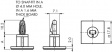 LCBSB-12-01A2 Spacer, self-adhesive 19.1 mm