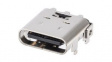 213716-0001 USB Connector, USB-C 2.0 Receptacle, Right Angle, 16 Poles