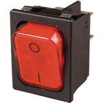 1835.3112, ROCKER; DPST; Положения:2; OFF-ON; 20A/250ВAC; красный; IP40, Marquardt