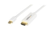 MDP2HDMM2MW Video Cable, Mini DisplayPort Plug - HDMI Plug, 3840 x 2160, 2m