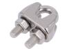 ZLK-6-A4, Rope clamp wire; acid resistant steel A4; for rope; Orope: 6mm, KRAFTBERG
