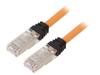 STP6X2MOR Patch cord; S/FTP,TX6A™ 10Gig; 6a; многопров; Cu; LSZH; оранжевый