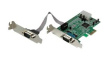 PEX2S553LP Native PCI Express Serial Card with 16550 UART, 2x DB9, PCI-E x1