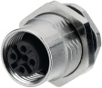 09 3482 680 08 Panel-mount socket, 713 series 8-pole M12