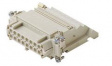 CTSEF 16 L CTSE, 16 poles + earth, female insert, with female contacts, silver plated