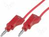 2111-200-RT, Измерительный провод; 2м; красный; 12А; 70ВDC; 33ВAC, Electro-PJP