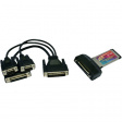 EX-1393 ExpressCard 34 mm 2x RS232, 1x Parallel
