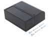 KM-123IBK Корпус: настенный; Х: 85,1мм; Y: 96,6мм; Z: 35,7мм; ABS; черный