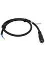 RND 205-01304, DC Connection Cable, 2.5x5.5x9.5mm Socket - Bare Ends, Straight, 5m, Black, RND Connect