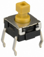 B3W-1052 PCB Switch yellow