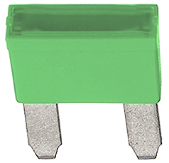 168.6785.5307, Fuse MINI(r) 30 A 32 VDC light green, Littelfuse