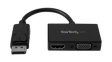 DP2HDVGA Adapter, DisplayPort Plug / HDMI Socket/VGA Socket