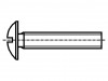 1136992 Винт; M8x35; Головка: сферическая; прямой; сталь; 1,8мм