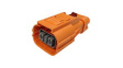 HVSL630062A10612 Connector, A Coded, 12mm, HVSL6300, 2 Poles, Plug, Crimp, 40A, 6 ... 6mm²
