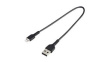 RUSBLTMM30CMB Charging Cable USB-A Plug - Apple Lightning 300mm USB 2.0 Black