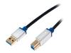 BUAB330 Кабель; USB 3.0; вилка USB A, вилка USB B; 3м; черный