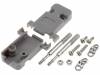 DS1045-09AP1L1, Корпус: для разъемов D-Sub; D-Sub 9pin, D-Sub HD 15pin; прямой, CONNFLY