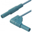 MLS WG 100/1 BLAU / BLUE Safety test lead diam. 4 mm blue 100 cm CAT III