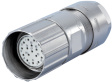7106 5 06 03 D Connector straight, Poles=6  Male, Cable Mount