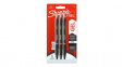 2136598 Marker Pen 0.7mm, Black, Gel, Medium, 3pcs