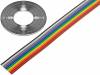 3811/10 [30 м] Кабель: плоский; 1,27мм; многопров; Cu; 10x26AWG; ПВХ; 49В; 30,5м