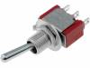 7103SYZQE Переключатель: тумблер; 3; SP3T; ON-OFF-ON; 2A/250ВAC; 5A/28ВDC